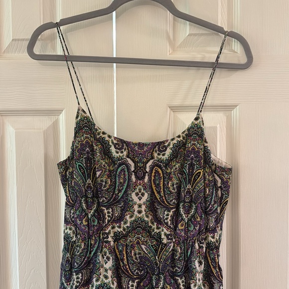 J.Crew Mardi Gras silk mini dress. Size 8. Good used condition. - Picture 3 of 5